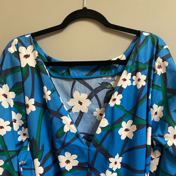 Draper James X Eloquii Balloon Sleeve Shift Dress, Size 26 - Picture 10 of 16